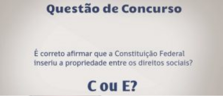 QUIZ! "Questão de Concurso" Dê o seu palpite e confira a resposta!