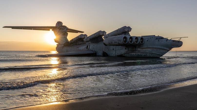 Super avião russo vira atração turística