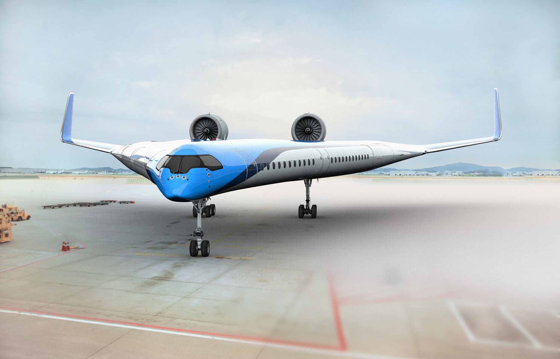 Protótipo de avião Flying-V conclui voo de teste