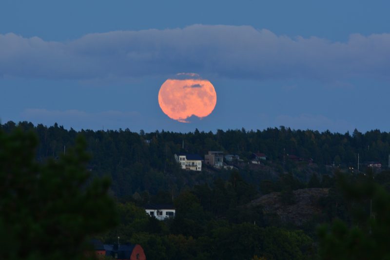 Reino Unido presencia o espetáculo da Lua de Milho