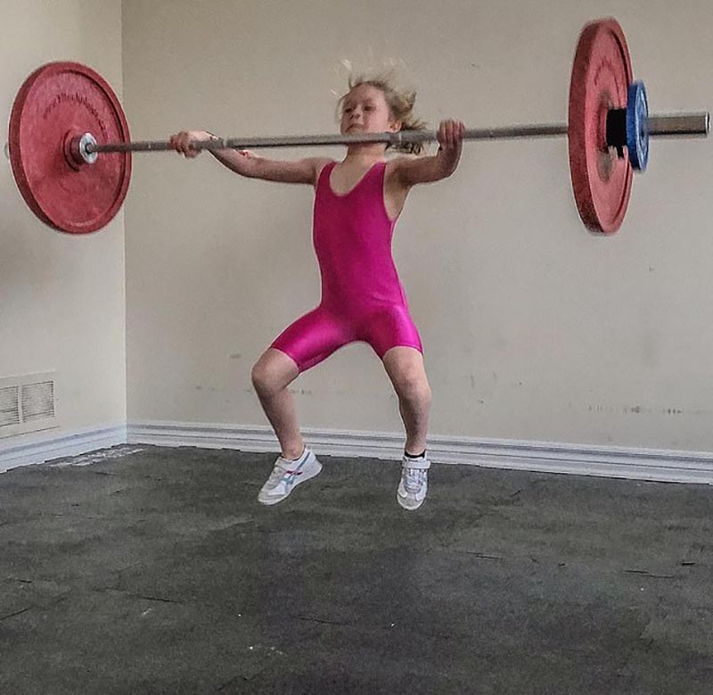 A menina de sete anos 'mais forte do mundo'